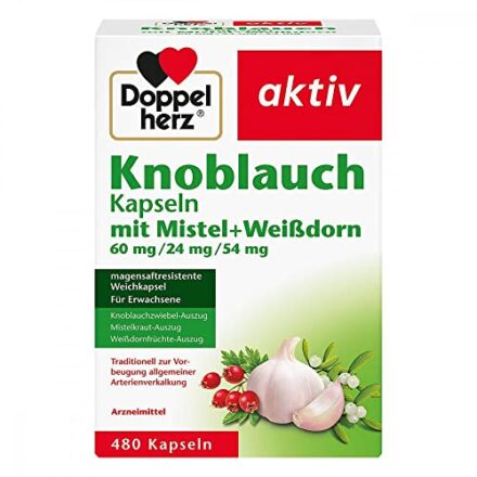 DOPPELHERZ Knobl.Kap.m.Mistel+Weißdorn 60/24/54 mg 480 St  