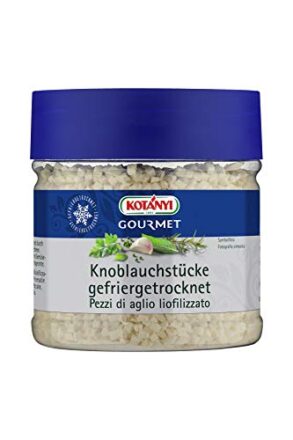 Kotanyi Gourmet Knoblauchstücke gefriergetrocknet | wie erntefrisch, würzig-intensiv, scharf, 400 ml  